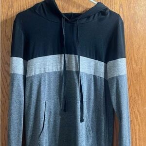 Womens Black and Gray Hoodie